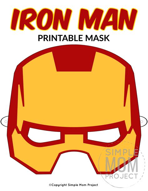 Iron Man Template Mask