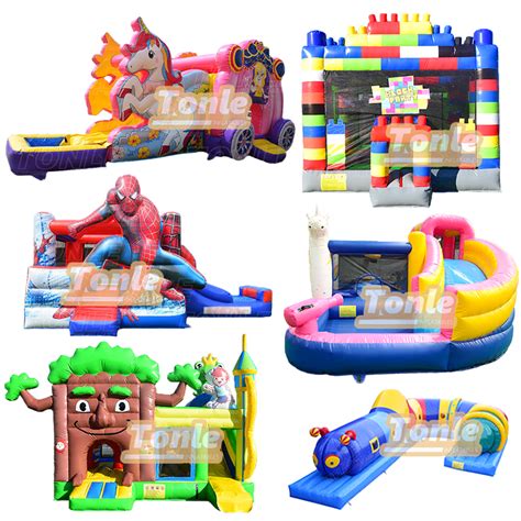 Inflatable bounce house bouncy castle bouncing castle with slide combo