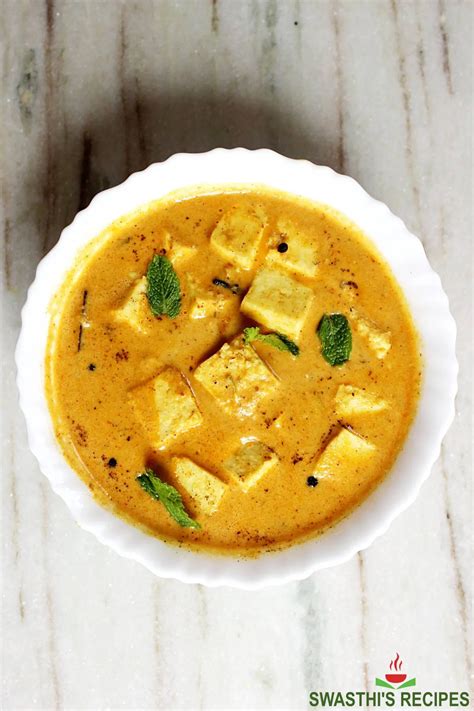 Shahi Paneer Recipe (Mughlai Paneer) - Swasthi's Recipes