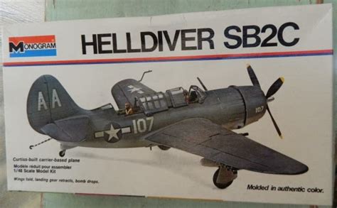 Antiques Texas City: Helldiver SB2C 1/48 scale Model Kit Monogram 6831 this is a 1973 re-issue ...