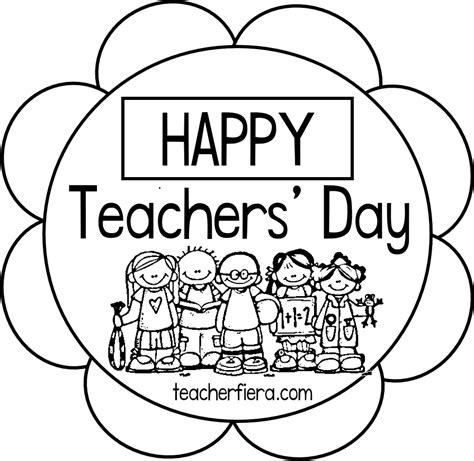 teacherfiera.com: HAPPY TEACHERS' DAY (COLOURING)