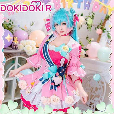 Jual Hatsune Miku Happy Birthday Costume Vocaloid Kostum Cosplay Game Indonesia|Shopee Indonesia