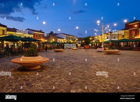 Old bazaar, Pazari i Vjetër, historic bazaar district, Korca, Korça ...