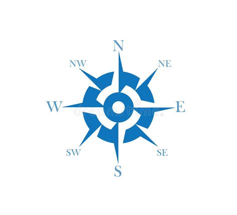 Compass Rose Wind Direction Navigation Position Vector Graphic Design ...