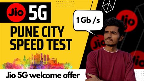 Jio 5G Speed Test Pune | Jio 5G Welcome offer - YouTube