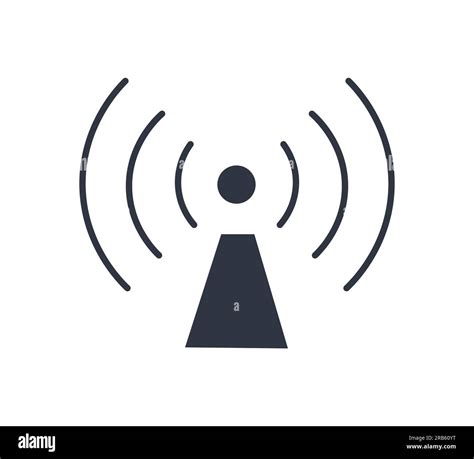 Isolated Non ionizing Electromagnetic Radiation Symbol. Vector ...