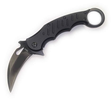 Assisted Opening Folding Karambit BLK - Canadian Tactical Gadgets