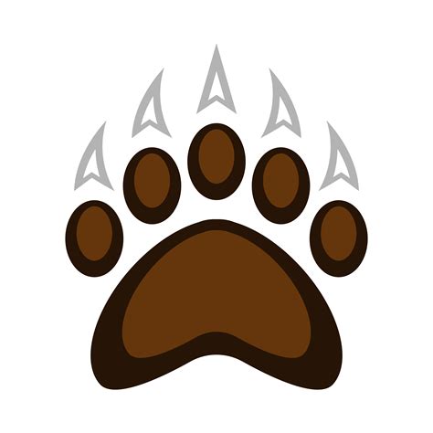 Grizzly bear claw vector illustration 507207 Vector Art at Vecteezy