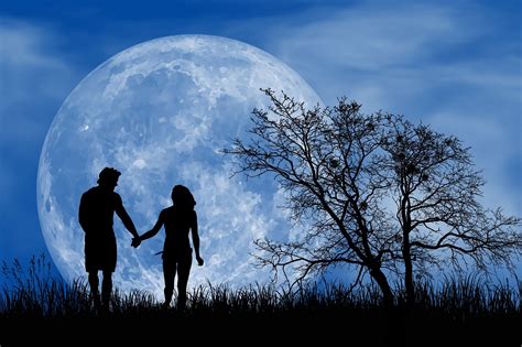 Romantic Night Full Moon - Free photo on Pixabay