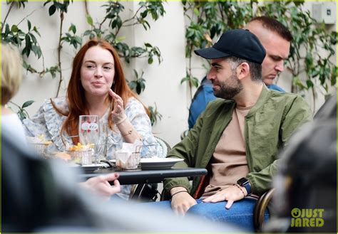 Lindsay Lohan & Bader Shammas Share A Sweet Moment During Lunch In NYC: Photo 4808139 | Lindsay ...