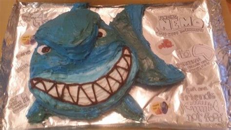 "Brucey" the Shark cake | Nemo birthday party, Finding nemo birthday, Nemo birthday