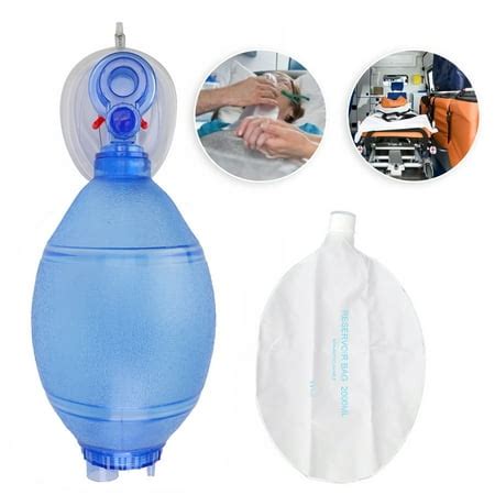 TOPINCN Ambu Bag Simple Resuscitator Oxygen Tube Mask Adult First Aid ...