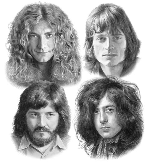 Wall Art Print | Led Zeppelin group 4 members | Europosters