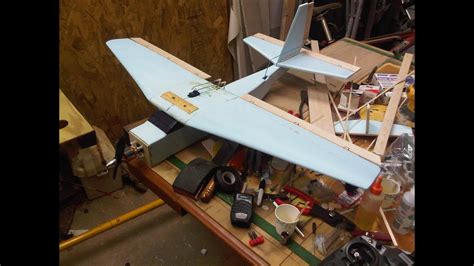 Homemade foam rc plane - YouTube