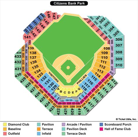 Citizen Bank Park seating chart. | Braves tickets, Philadelphia phillies, Phillies