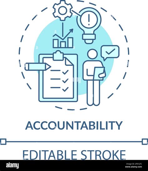 Accountability blue concept icon Stock Vector Image & Art - Alamy