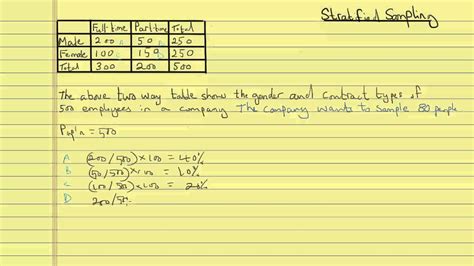 Stratified Sampling: Stratified sampling explained through an example ...