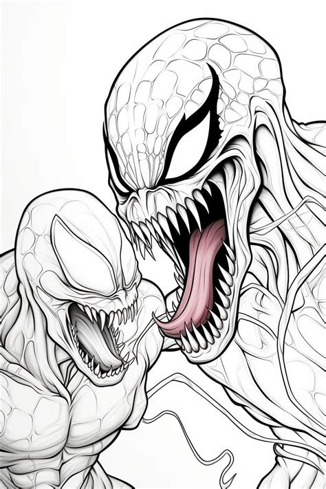 Venom Vs Carnage Coloring Pages - Coloring Nation