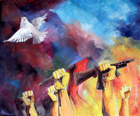 Fight for freedom Painting by Debart Debasish Das | Artmajeur