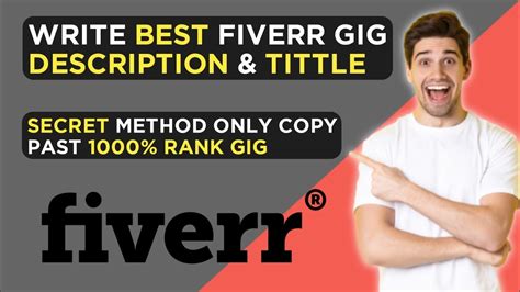 How to Write Description for Fiverr Gig | How to Write Gig Title in ...