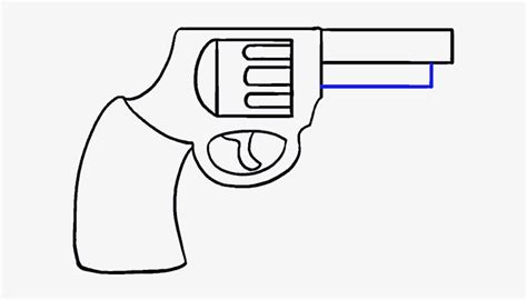 How To Draw Cartoon Revolver - Drawing Transparent PNG - 678x600 - Free Download on NicePNG