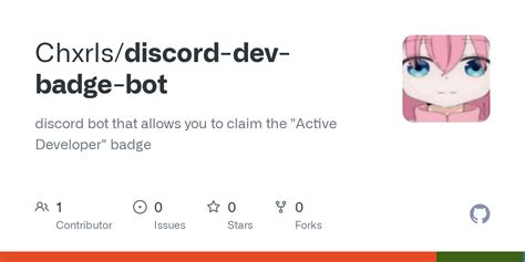 GitHub - Chxrls/discord-dev-badge-bot: discord bot that allows you to ...