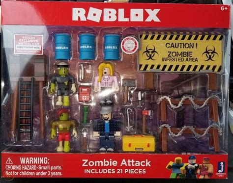 ROBLOX Zombie Attack 21 Piece Playset Toy w/ Exclusive Item Code LIMITED EDITION | #1921462541