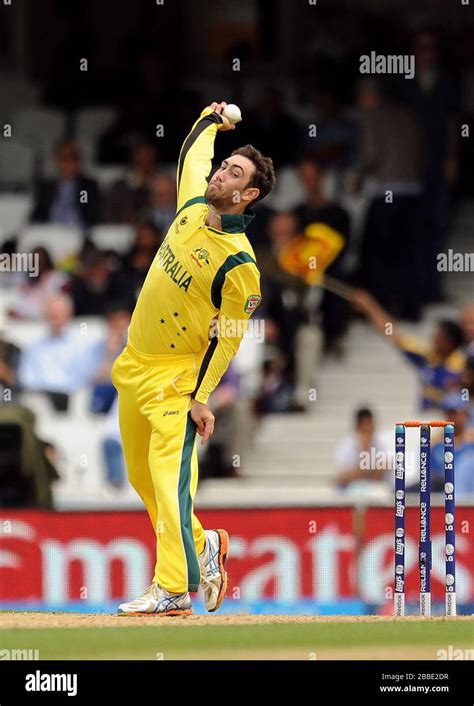 Australia's Glenn Maxwell bowling Stock Photo - Alamy