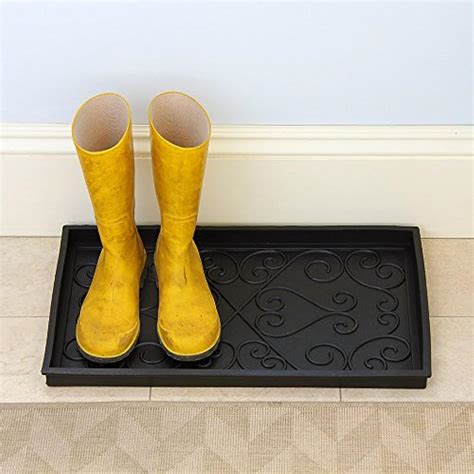 Achla Designs Scrollwork Rubber Boot Tray, Small | eBay