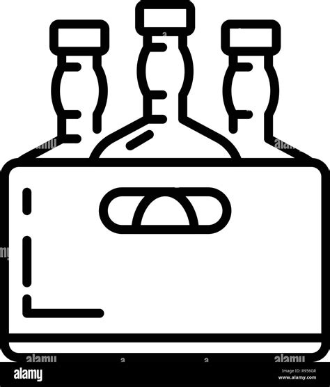 Whiskey bottle box icon, outline style Stock Vector Image & Art - Alamy