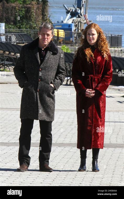 New York - NY - 20190416 Hugh Grant and Nicole Kidman filming scenes at "The Undoing" set in the ...