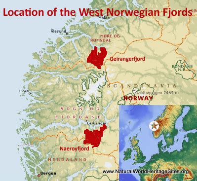 Norwegian Fjords Map