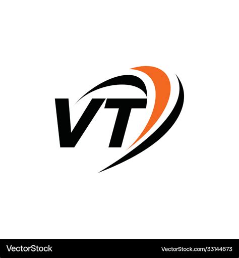 Vt monogram logo Royalty Free Vector Image - VectorStock