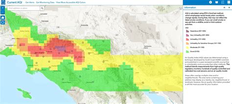 California air quality map - imality