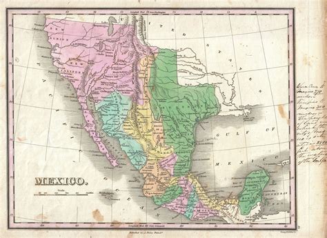 Mexico - 1827 Vintage Wall Art, Vintage Map, Vintage Walls, Old Maps ...