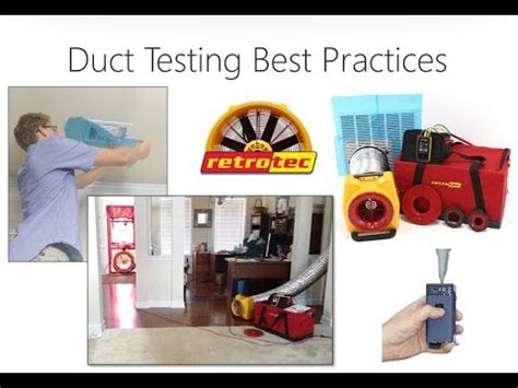 Duct Testing Best Practices - YouTube