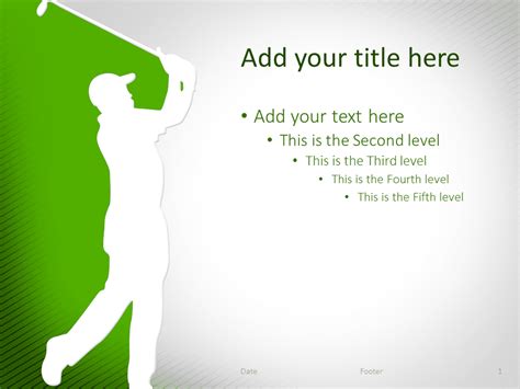 Golf PowerPoint Template Green - PresentationGO.com