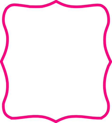 Hot Pink Frame Clip Art at Clker.com - vector clip art online, royalty ...