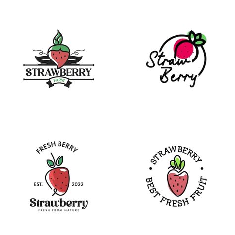 Premium Vector | Strawberry Logo Design Concept Vector