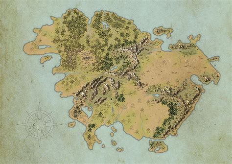 Worldbuilding Continent Map WIP by lancedART on DeviantArt