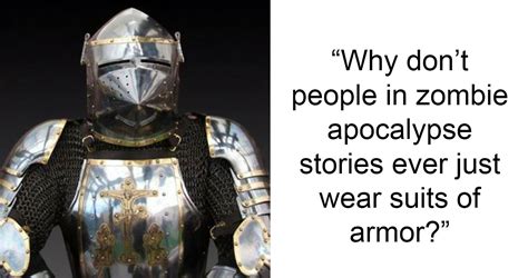 This Person Noticed Nobody Wears Armor In Zombie Movies And So They ...