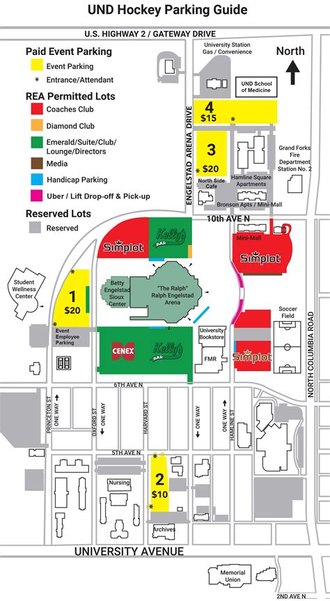 Directions, Parking, and Transportation | Ralph Engelstad Arena