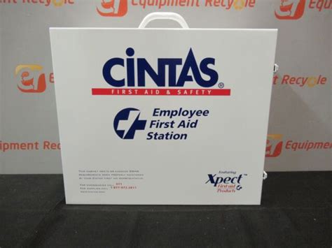 Cintas 013119 First Aid Cabinet Safety Employee Wall Mountable Station ...