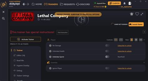 Lethal Company Trainer [v65 / CH] - Latest Version