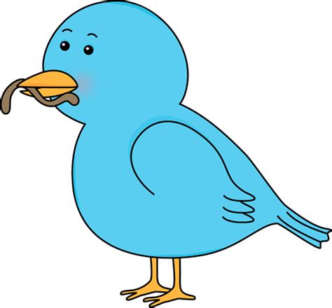 Bird Eating a Worm Clip Art - Bird Eating a Worm Image