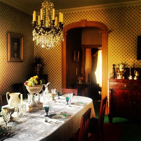 Washington Irving's #dining #room in #Sunnyside. He wrote … | Flickr