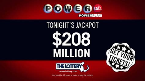 Massachusetts State Lottery - Powerball 208MM - YouTube