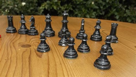 Antiques Atlas - Vintage Metal Chess Set