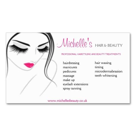 Hair & Beauty salon, business card design | Zazzle.com | Hair and beauty salon, Beauty salon ...