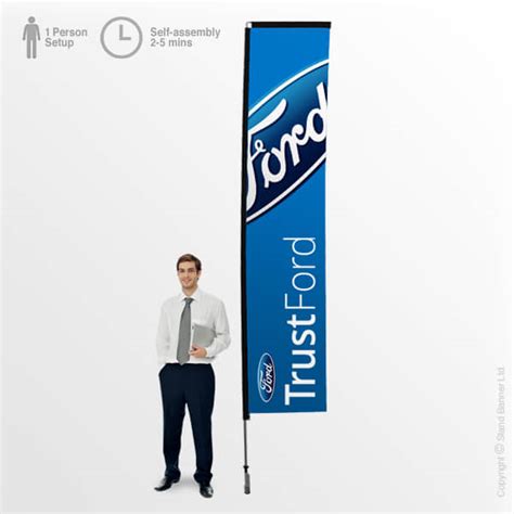 Promotional Flags | 2m, 3m, 4m Flag Banner | Stand Banner